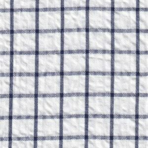 Fabric Finders Seersucker Check Fabric #111 – Navy