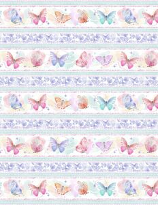 Wilmington Prints Winged Whisper 3049 15719 164 Repeating Stripe Multi