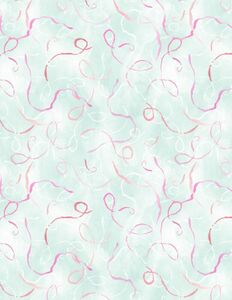Wilmington Prints Winged Whisper 3049 15723 731 Swirling Confetti Teal