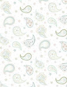 Wilmington Prints Blissful 3017 27648 173 Paisley Contour White