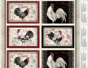 Wilmington Proud Rooster 3023 39763 139 Placemat Panel Multi