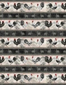 Wilmington Proud Rooster 3023 39764 193 Repeating Stripe Multi