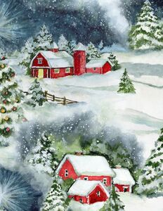 Wilmington Prints Winter Hollow 3023 39744 143 Scenic Multi