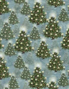 Wilmington Prints Winter Hollow 3023 39745 447 Trees All Over Blue