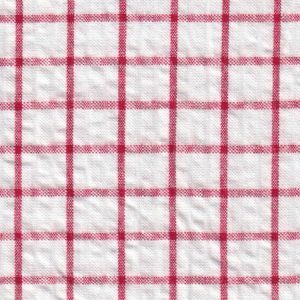 Fabric Finders S-109 Seersucker Check Fabric – Red
