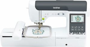 Brother SE2000 5x7 Hoop Embroidery Machine WiFi +Color Screen Edit, 241Stitches,193Designs, Knee Lift, Side Feed, Artspira App