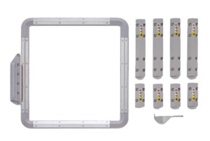 Brother, Hoopnetic, SAMS254, Magnetic Sashing Frame, Frame, Embroidery Frame, Hoopnetic, Sashing, Quilting, Machine Embroidery, Brother SAMS254 Hoopnetic 10-5/8 x 10-5/8 Magnetic Sash Border Frame Hoop for Luminaire XP1 XP2, XP3, BabyLock Solaris 1, 2 &3 Only, 8 Magnets, Lifter