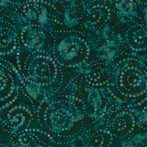 Wilmington Prints Teal-ing Good Batik 1400 22273 449 Midnight Blue Dotted Swirls Batik