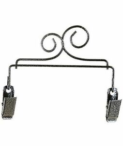 Ackfeld A35862 Double Scroll Clip Hanger 5in Charcoal