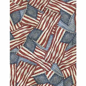 Wilmington Prints Colors of Courage 3056 50004 431 Flag Toss Blue