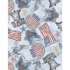 Wilmington Prints Colors of Courage 3056 50005 443 Patriotic Toss Blue