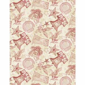 Wilmington Prints Colors of Courage 3056 50007 123 Patriotic Toile Red