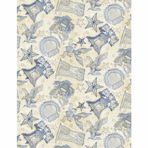 Wilmington Prints Colors of Courage 3056 50007 124 Patriotic Toile Blue