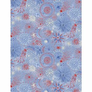 Wilmington Prints Colors of Courage 3056 50008 430 Fireworks All Over Light Blue