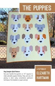 Elizabeth Hartman EH057 The Puppies Quilt Pattern