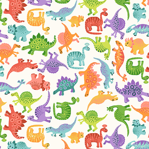 Andover Dino Friends TP-2537-Q Cream