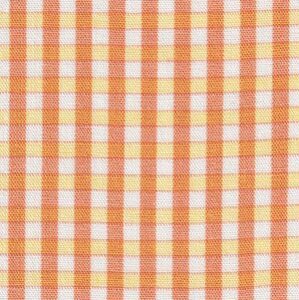 Fabric Finders P64 Orange, Yellow and White Plaid Fabric