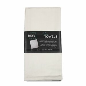 OESD TFH27374WHT Tea Towels - Linen 2 Pack