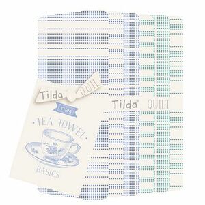Tilda TIL300045 Tilda-Tea Towel Basics FQB Blue Teal