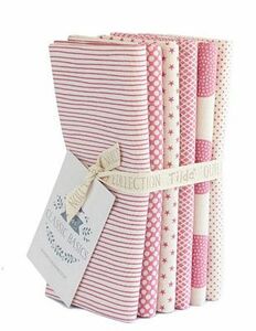 Tilda TIL300034 Basic Classics-FQB 6 Fabrics, Pink