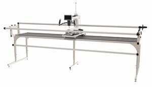 Grace Qnique Q19X Elite Longarm Quilt Machine +Continuum II Frame 8-12 +QCT5PRO Quilt Motion Software/Robotics Automation, Overhead Light Bar