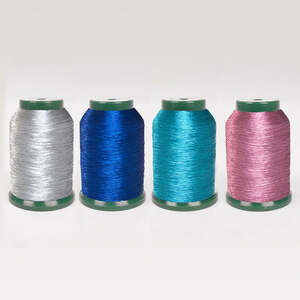 Threadart Variegated Polyester Embroidery Thread - 40wt - 1000m - 25 Colors  Available - No. 6 - Holiday