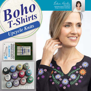 DIME  DZN-BOHOT2 Boho T-Shirts Bundle - Pastels