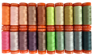 Aurifil, TP50EC20, Tula, Pink, Neon's, and Neutrals, Thread, Set, 20ct