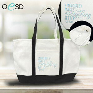 OESD SSTOTEBLK Swag Shop Tote Bag - Black