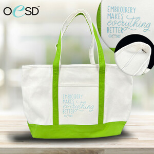 OESD SSTOTELIME Swag Shop Tote Bag - Lime