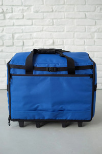 Bluefig, Bags, TB23, 23", Wheeled, Sewing, Machine, Travel, Bag, Steel, Frame, Top, Front, Load, Tapestry, Fabric, Accessory, Pocket