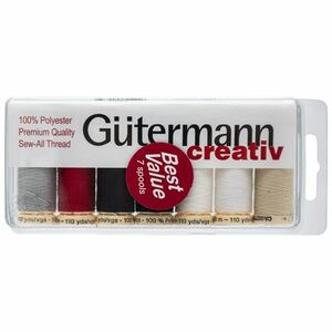 Gutermann 734617-1 Limited Edition Sew-All Thread Set 110yds- 7ct
