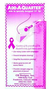 CM Designs 7207A Pink Add-A-Quarter 6in Ruler