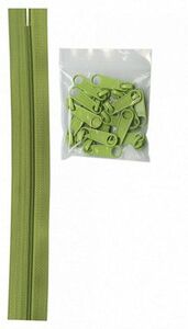 Patterns by Annie ZIPYD-200 Zippers by the Yard - Apple Green