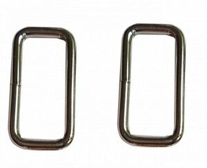 Studio Kat Designs SKD1015RN Rectangle Rings Nickel (2/pk) - 1-1/2in Wide