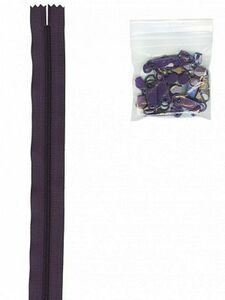 Patterns by Annie ZIPYD-240 Zippers by the Yard - Eggplant