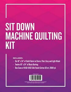 Central and Main SDKIT Sit Down Machine Quilting Kit