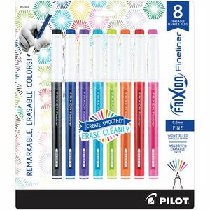 Frixion FXC12484 Fineliner Assorted Colors 8pk