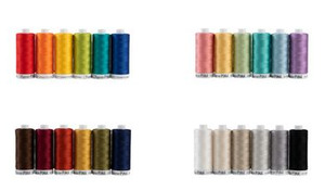 Superior Threads 201-01 Superior Pima Cotton 6 Spool Collections, 50/2wt. 1200 yards per cylinder spool, Choice of Brights, Pastels, Darks or Neutrals