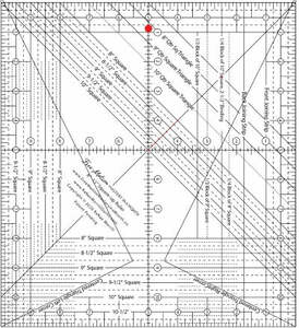 RaNae Merrill FMM30 Free-Motion Mastery in a Month 10" x 11" Square Up Ruler