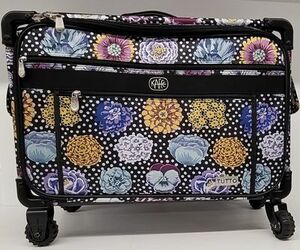 Tutto KFTUTTOLG2 Kaffe Fassett Big Blooms Large LG Travel Case Trolley Roller Bag Trolley on Wheels 21L x 13.25H x 12D