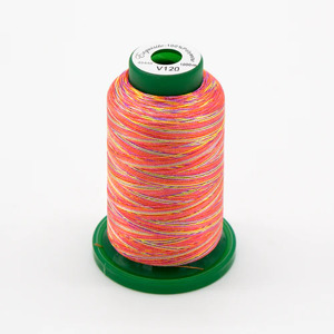 DIME, Medley, VV120, Variegated, Metallic, Embroidery, Thread, by Exquisite, 40wt 1000m, Sherbet