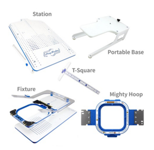 Melco 34843 HoopMaster Starter Kit for Square 5.5" Mighty Hoop EMT16 X, Amaya XT, Amaya XTS, Bravo, EMT16, EMT16 PLUS