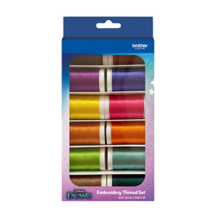 Brother, ETPENCTO12, 12 PC, Encanto, Embroidery, Thread, Set, 600 yard, Mini Snap Spools