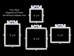 Durkee Magnetic EZ Frame 4pc Set 4x4, 5x8, 7x5, 8x8 EZ Frames for Home and Commercial Embroidery