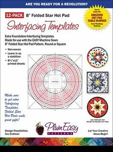 Plum Easy PEP-202 Hot Pad Interfacing Templates, 12 pk