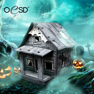 OESD 12902USB Freestanding Spooky Shack