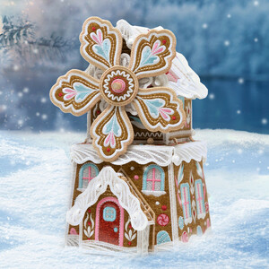 OESD 51323USB Freestanding Gingerbread Windmill