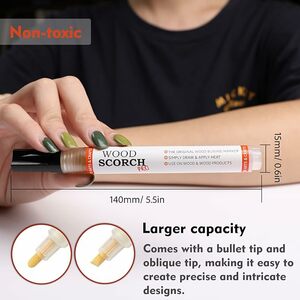 Suiubuy Scorch Pen Marker - Wood Burning Pen Tool with Replacement Tip at