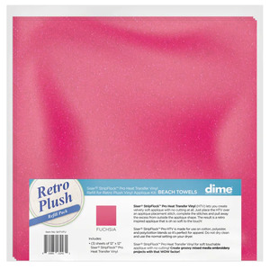 DIME SHTV__ Retro Plush HTV 3 Pack 12" x 12" Siser StripFlock Pro Heat Transfer Vinyl - Choice of Color